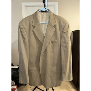 Givenchy Monsieur Blazer Men's 46R Light Brown‎ Single Breasted 100% Wool